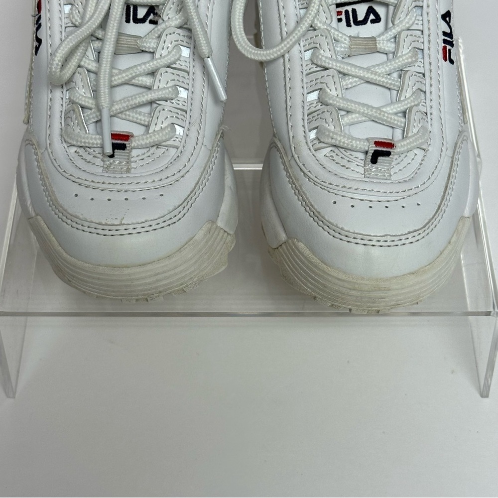 FILA Big Kids Disruptor II Casual Shoes Sneakers FW02945-111 White - Picture 10 of 13